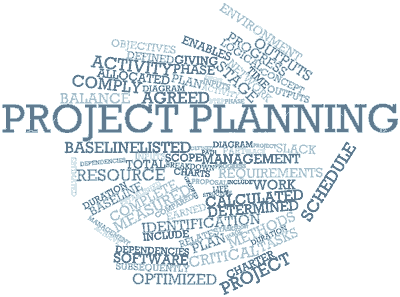 Projektplanung, die zweite der vier Haupt-Projektphasen eines Projektes